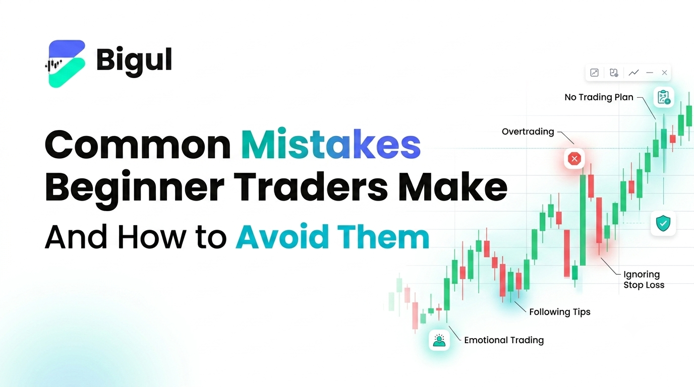 Common trading mistakes beginners make including overtrading, ignoring stop losses, revenge trading, and poor risk management